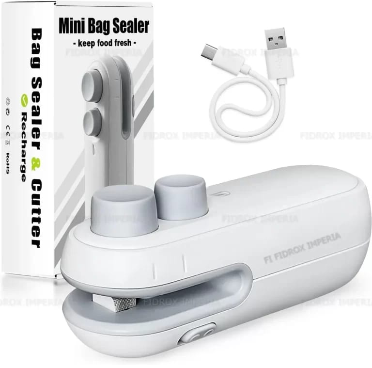 2-in-1 Portable Mini Heat Bag Sealer — Rechargeable Food Freshness Sealing Machine
